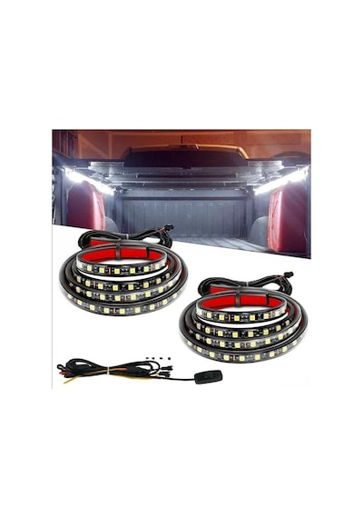 Pick Up Kamyon Dekorasyon İçin Anahtarlı Led Işık Şerit 2x150cm 12v Diğer