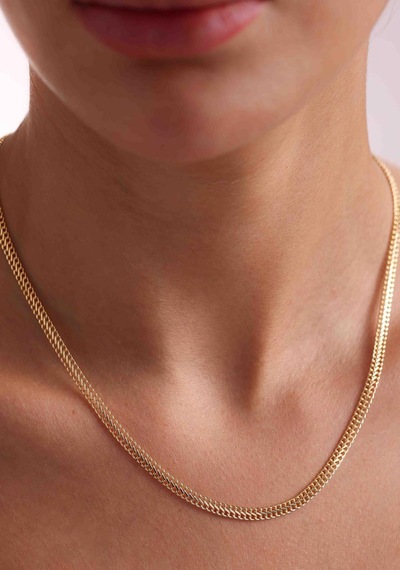 Bayar Gold 14 Ayar Altın Viyana Zincir Kolye 3.5 Mm