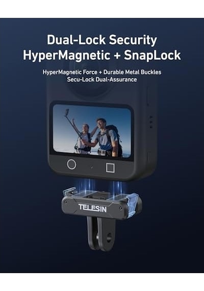 Telesin Manyetik Adaptör Djı Action 5 /4/3 Için Bağlantı Adaptörü İle Hızlı Bırakma Adaptörü