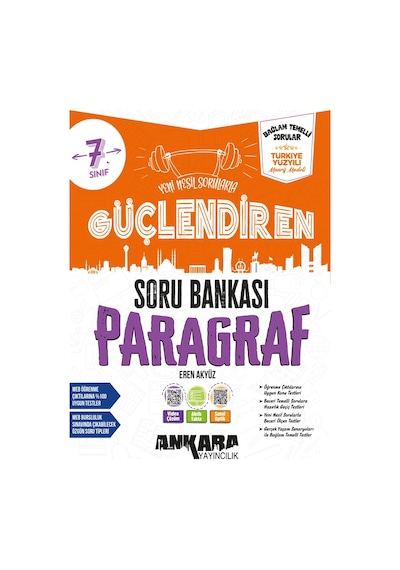 Ankara 7. Sınıf Paragraf Güçlendiren Soru Bankası Bağlam Temelli Ankara Yayıncılık