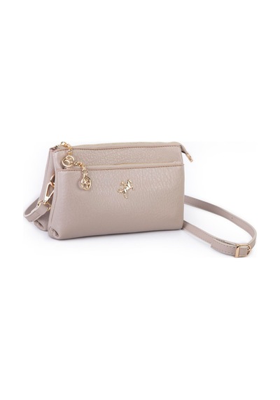 Nas Bag Kadın Çapraz Ve Clutch Çanta Bilek Ve Çapraz Askılı - Kum Victoria