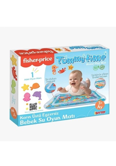 Fisher Price Bebek Su Oyun Matı Siyah ve Mavi FP3240-FP2861
