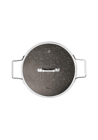 Brioni Stone Age Çizilmez Yanmaz Yapışmaz Terra 26 Cm Basık Tencere Kahverengi