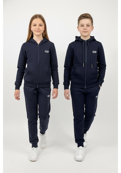 New Kids Fermuarlı Kapüşonlu Cepli Unisex Çocuk Eşofman Takımı-90925 Lacivert