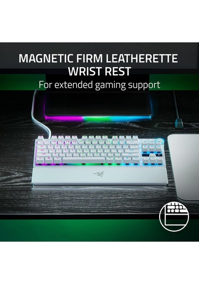 Razer Rz03-04981700-r3m1 Huntsman V3 Pro Tkl Beyaz Rgb Analog Optical Switch Kablolu Mekanik Oyuncu Klavyesi