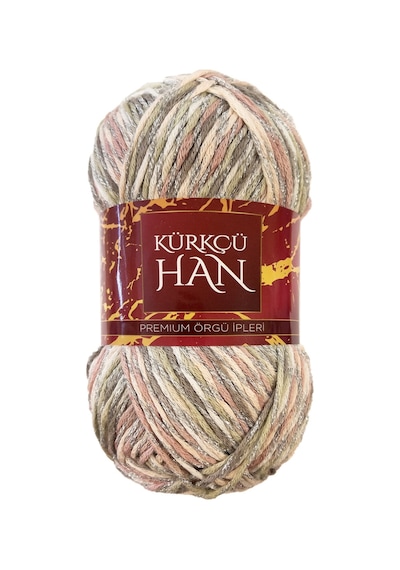 Kürkçü Han Elmas 100gr 190m Simli Örgü İpi Sm108