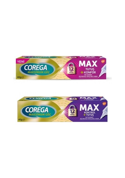 Max Tutuş+ Max Kontrol Tutuş Protez Yapıştırıcı