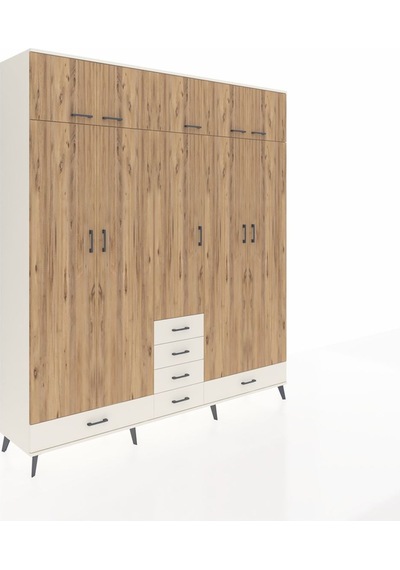 Hyperion Dolap 6 Raflı 6 Çekmeceli 4 Askılı 220x44x243 Aytaşı-çam/aytaşı Atlas Çam/aytası Hyperion Dolap 6 Raflı 6 Çekmeceli 4 Askılı 220x44x243 Aytaşı-çam/aytaşı Atlas Çam/aytası