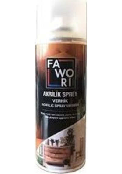 Fawori Akrilik Sprey Vernik Parlak-000 400 ML