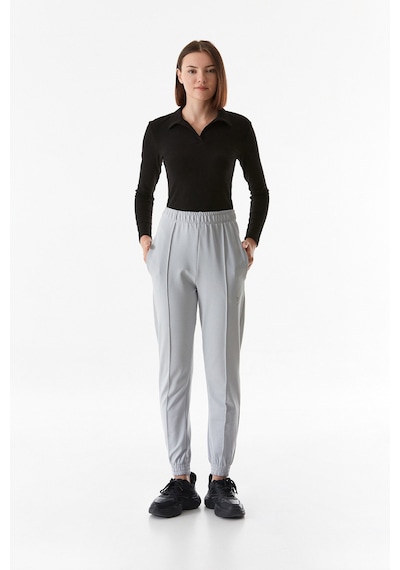 Fullamoda Kuş Baskılı Çimalı Jogger Eşofman Altı 25kgb6199213636-gri Gri
