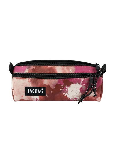 Jacbag Dual Prıme-çift Bölmeli Üçgen Tip Kalem Kutusu Dual Prime-pembe Bulut renkli