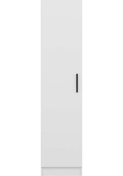 Minar Kale 1 Kapaklı Raflı Dolap Beyaz - Beyaz 210cm