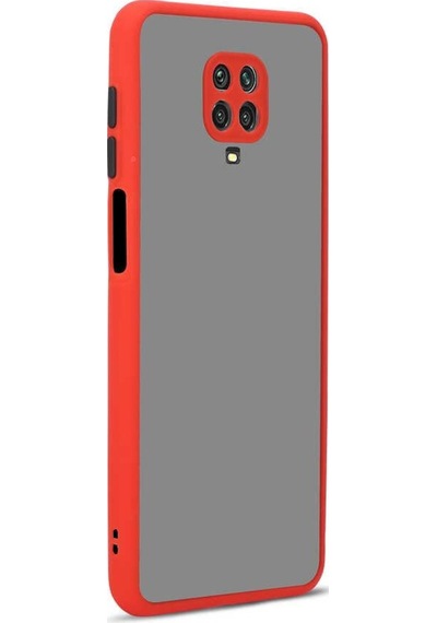 Xiaomi Redmi Note 9S Kılıf Zore Hux Düğme Ve Kapak Zıt Renk Kılıf