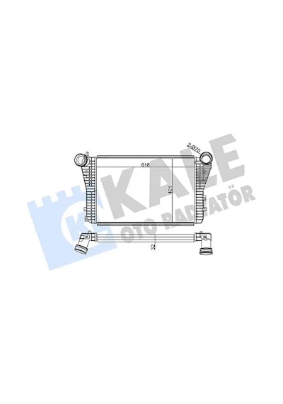 Vw Golf 5 Turbo Radyatoru 1.4 Tsi 2007-2008 Caxa Kale 342100