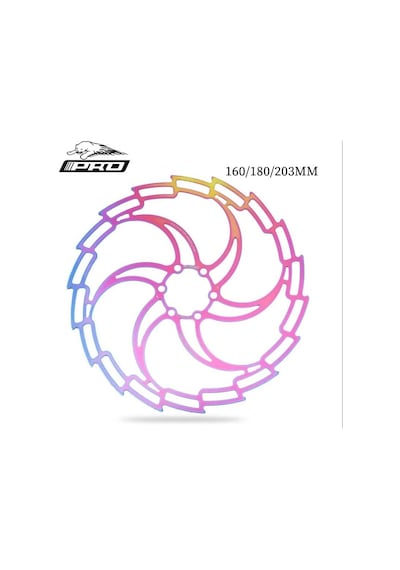 Pro 180 Mm Bukalemun Rotor Bisiklet Disk Fren Rotoru 160mm 6 Vida Mtb Ultra Hafif Rainbow Rotor
