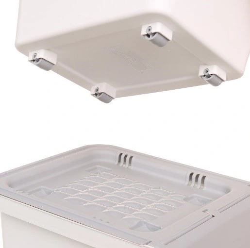 Technow Motek Tch-mt04 33 Litre Beyaz Gri Tekerlekli Tekli Organizer + Temizlik Seti Gri - Beyaz