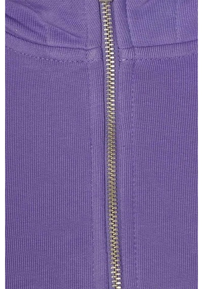 Hummel Devon Zip Neck Hoodie Mor Kadın Hoodie Mor