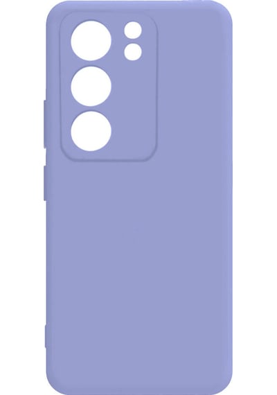 Noktaks - Vivo V29 5g Uyumlu - Kılıf Mat Soft Esnek Biye Silikon - T28683 - Lila Lila