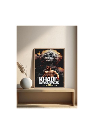 Habib Nurmagomedov Doğal Ahşap Çerçeveli Tek Parça Dekoratif Tablo Çok Renkli - 844485423 Çok Renkli Habib Nurmagomedov Doğal Ahşap Çerçeveli Tek Parça Dekoratif Tablo Çok Renkli - 844485423 Çok Renkli