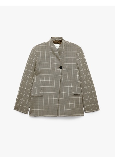 Koton Uzun Kollu Cepli Düğmeli Ekose Desenli Kruvaze Yaka Blazer Ceket Kahverengi Ekose 7wak50161uw Koton Uzun Kollu Cepli Düğmeli Ekose Desenli Kruvaze Yaka Blazer Ceket Kahverengi Ekose 7wak50161uw