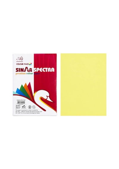 Sınar Spectra 250'li Fotokopi Kağıdı A4 80gr Renkli Sarı