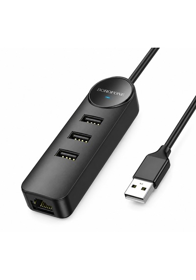 3'ü 1 Arada Usb 3.0 Çoklayıcı 3 Port + Rj45 Ethernet Lan Adaptörü