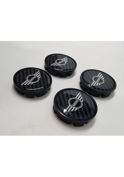 Jant Göbeği Mini Cooper 65-60 60Mm.Yuva Plasto 4 Lü Set Karbon
