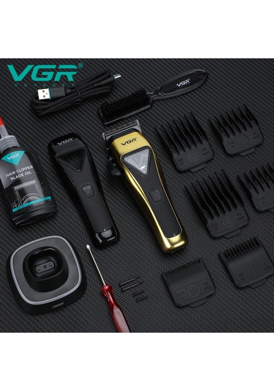 V-015 Saç Sakal Tıraş Makinesi 9000 Rpm & Ms-3627 Hoparlör Hediyeli