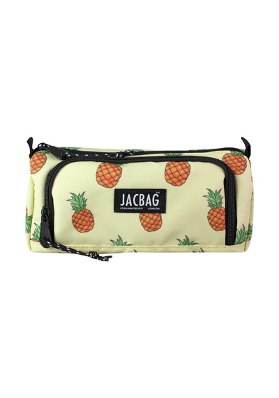 Prıme Xl-lastik Ayraçlı İki Bölmeli Kalem Kutusu Ananas Çok Renkli