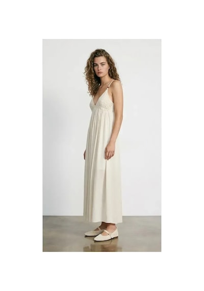 Quzu 26yelb02186 Natur Elbise Bej