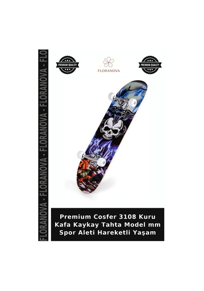 Premium Cosfer 3108 Kuru Kafa Kaykay Tahta Model Mm Spor Aleti Hareketli Yaşam Çok Renkli