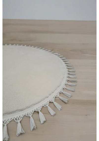 Altun Carpet Kırem Post Pelüş Kaymaz Ponpon Saçaklı Yatak Odası Ö