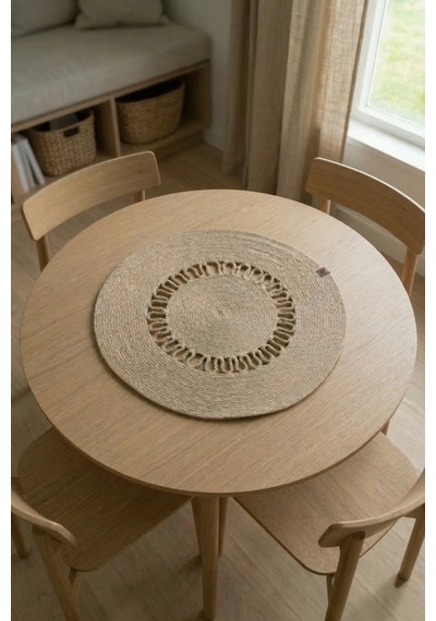 Vilinze Hasır Jüt Ip Runner / Supla / Amerikan Servis - 60x60 Cm Runner6060d-jut