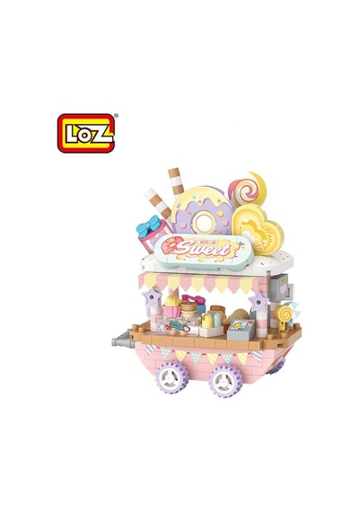 Lz-8855 Loz Tatlı Sepeti Arabası 300 Parça Block Oyuncak
