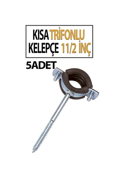 11/2 İnç Trifonlu Kelepçe Kısa 5 Li Paket