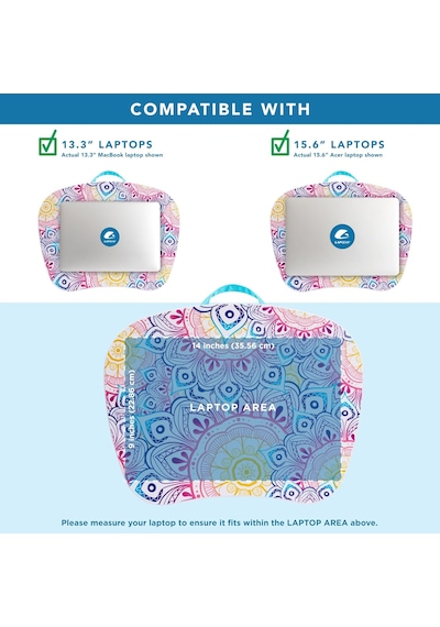 Mystyle Portatif Lap Masa Minderi - Mandala - 15,6 İnç Dizüstü Bilgisayarlara Kadar Uyar - Stil No. 45327