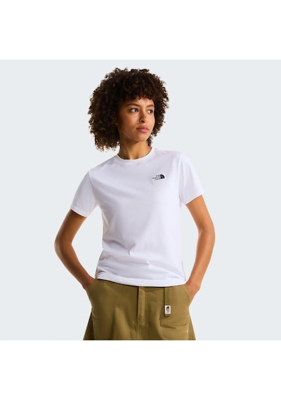 The North Face W Evolutıon Sımple Dome Slm Short Sleeve Kadın Tişört Nf0a8fx7fn41 Beyaz