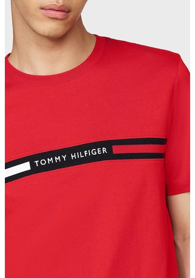 Tommy Hilfiger Erkek T Shirt Mw0mw36498 Xld Kırmızı Kırmızı