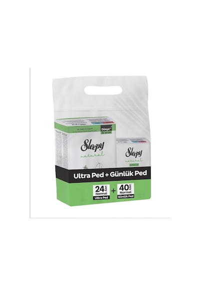 Sleepy Ultra Ped Normal 24'lü + Günlük Ped Normal 40'lı