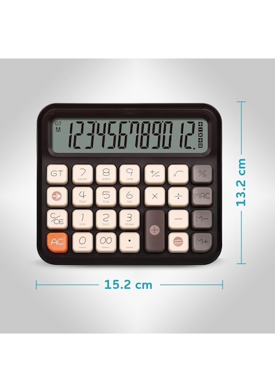 Tr X-250 12 Haneli Hesap Makinesi Siyah Genel