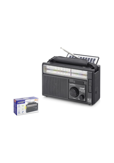 Nns Ns9951bts Bluetooth Nostaljik Fm Radyo Tws Usb Tf Aux Solar Şarjlı Taşınabilir Hoparlör