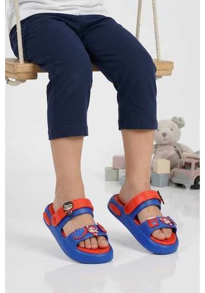 Walkway Saks Hafif Esnek Eva Taban Unisex Çocuk Terlik 4505 F-p
