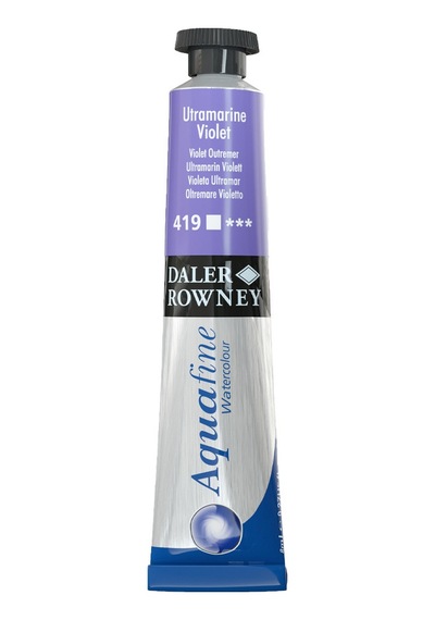 Daler Rowney Aquafine Tüp Sulu Boya 8ml - 419 Ultramarine Violet