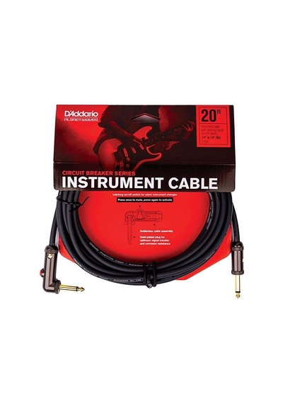 Planet Waves Pw-aglra-20 Devre Kesicili Kablo 6 Metre Korozyona Dayanıklı - Saf Sinyal - L Açılı