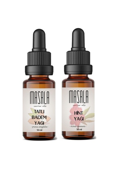 Masala Tatlı Badem Yağı + Hint Yağı 2 x 50 ML