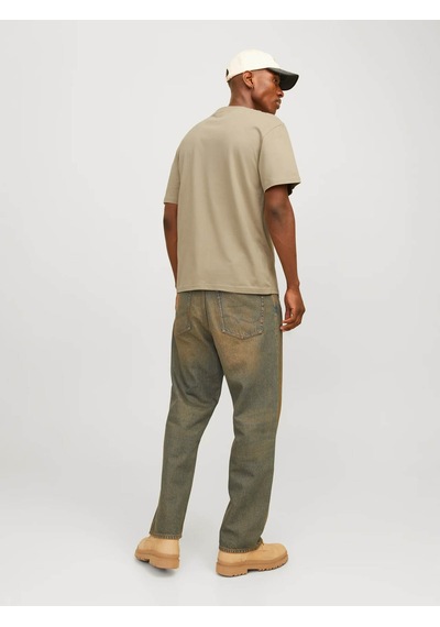 Jack & Jones Jorvesterbro Tee Ss Erkek T-shirt 12240121 Bej