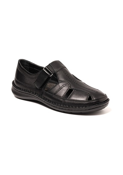 Sneaker Erkek Og-146 John May 101 Siyah Dolaplı Deri