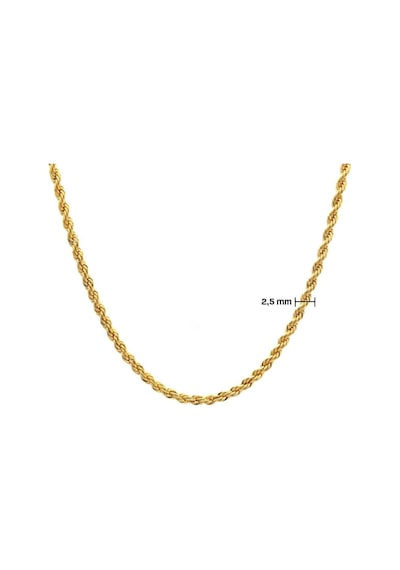 Çelik Zincir Altın Kaplama Burgu Model 2,5 Mm Zn-126 Altın