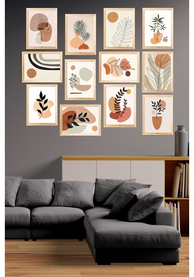 5 Parçalı Çerçeve Görünümlü Mdf Tablo Seti Mck104 Çok Renkli - 713604547 Çok Renkli