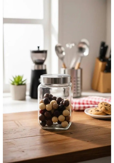 Acar Lınes 3lü Cam Kavanoz 820ml Şeffaf